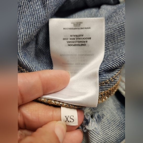 ONETEASPOON Shabbies Drawstring Boyfriend Denim Pants In Montana Wash S… - Picture 6 of 11